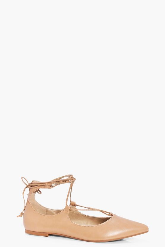 Lily Lace Up Pointed Ballet